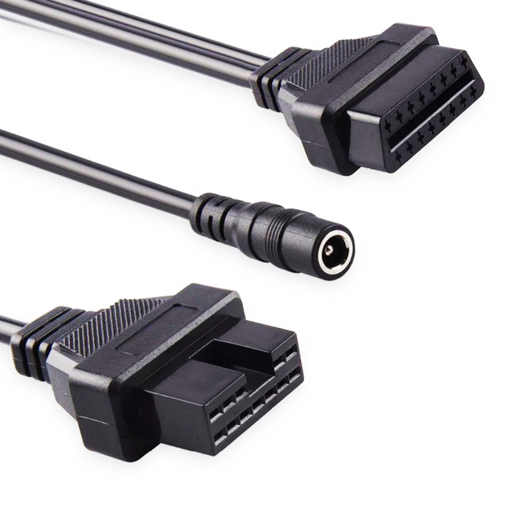 Переходник Mitsubishi/Hyundai (12pin) на OBD-II (16 pin) OBD2 коннектор адаптер разъём гнездо