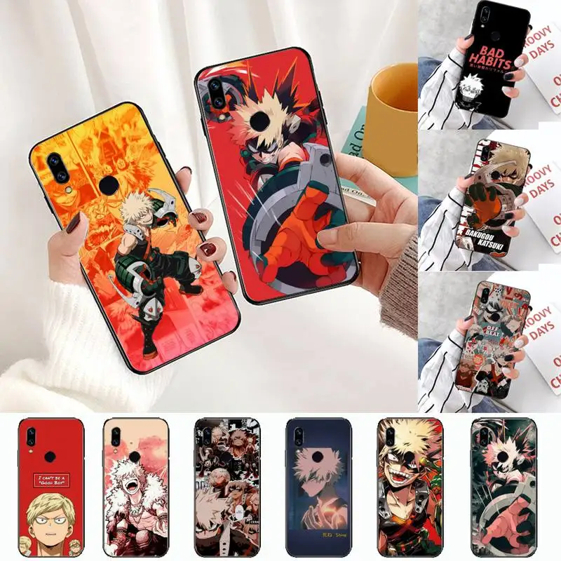 Роскошный Уникальный чехол Katsuki Bakugo Boku для Xiaomi Redmi 4x5 plus 6A 7 7A 8 mi8 8lite 9 note 4 5 pro |