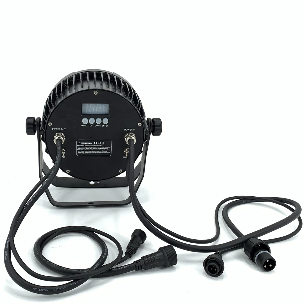 Купить IP65 Водонепроницаемый 18x18 Вт Светодиодный светильник RGBWA UV 6in1 светодиодный Par DMX512 профессиональный сценический DJ оборудование диско светиль...