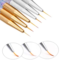 3pcs nail draw line pen uv nail polish brush painting tools