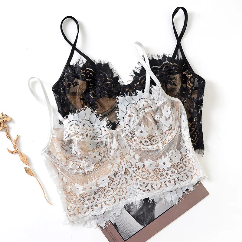 Новый ультратонкий кружевной бюстгальтер с открытой спиной |