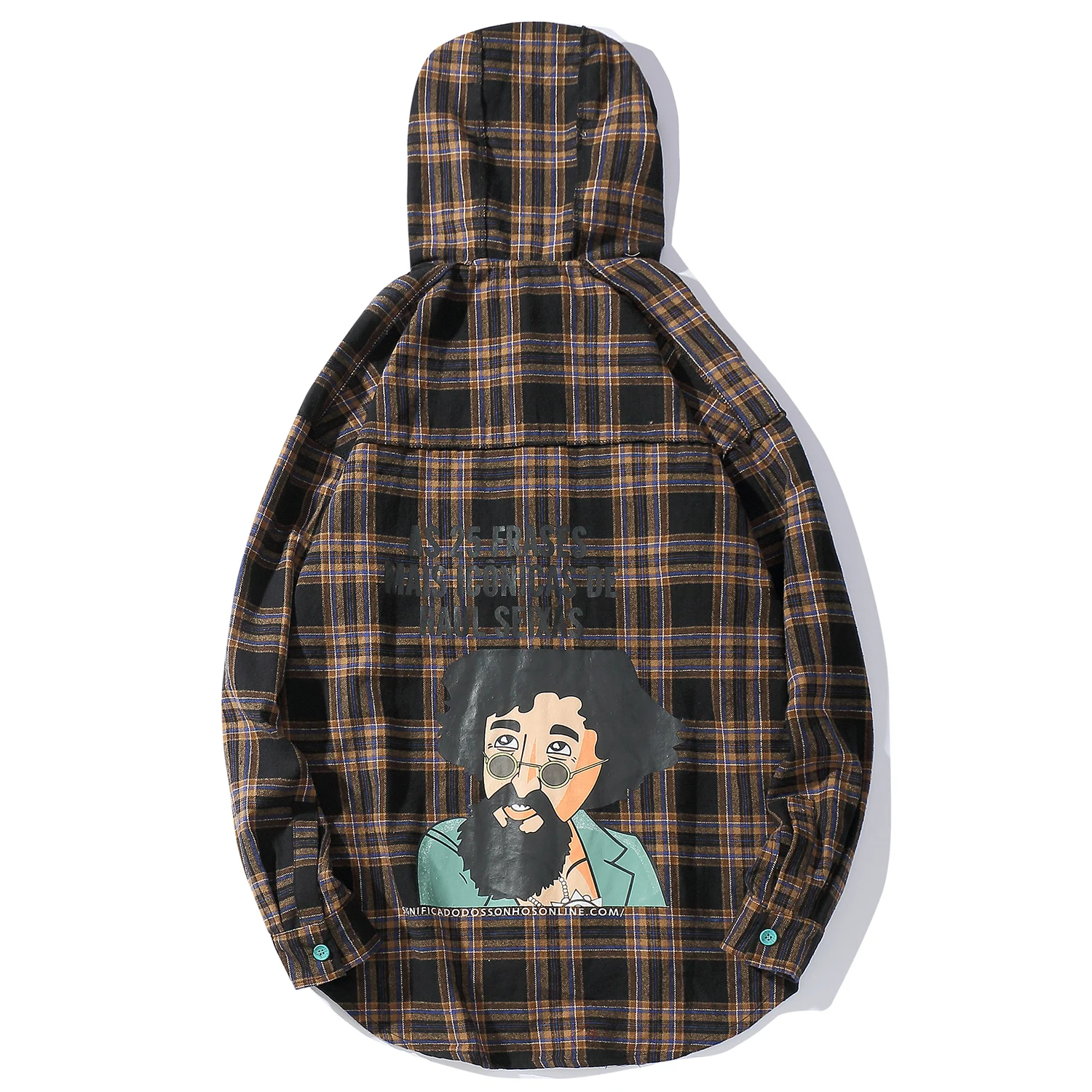 Aelfric Eden клетчатые Лоскутные мужские рубашки с буквенным принтом 2019 Harajuku уличная