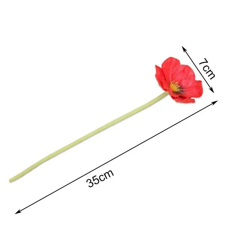 

Artificial Simulation Mini Poppy Flower Wedding Decoration Decoration Home R4D8