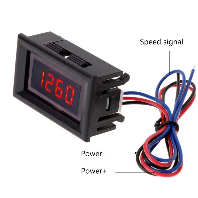 

Car Motorcycle Digital Tachometer Tacho Gauge with Battery Overvoltage Alarm