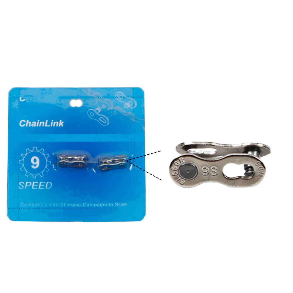 2 pairs Link Joints 6/7/8/9/10/11/12 Speed Bike Chain Quick Master Connector Lock Bicycle Buckle | Спорт и развлечения