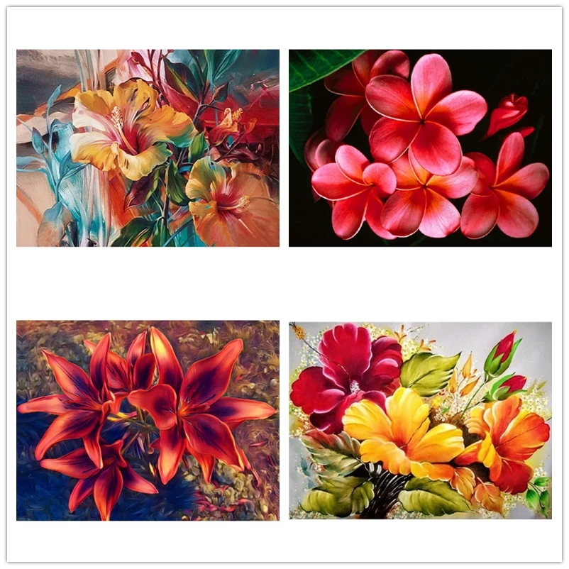 Новый полный квадратный алмаз 5D DIY алмазная живопись цветы Лилия Роза вышивка