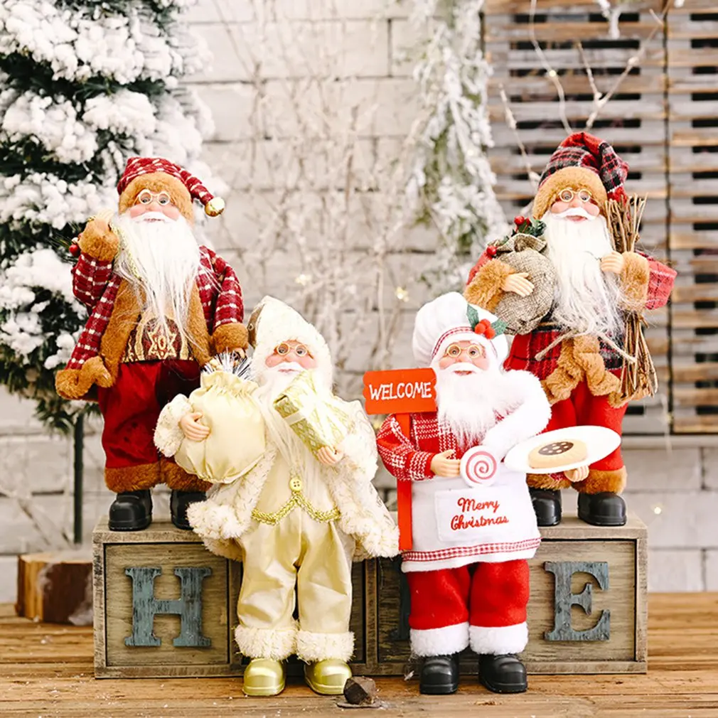 

Christmas New Products Decorations Standing Posture Santa Claus Doll Christmas Creative Toy Decorations Suitable As Gifts