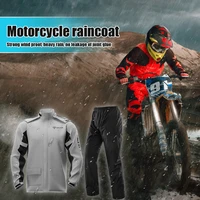 sulaite motorcycle rain suit waterproof raincoatrain pants reflective motorcycle rain jacket motorbike scooter riding rain suit