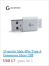 20 шт./партия 4 Pin/5 Pin Micro USB разъем USB штекер мужской разъем порт Jack хвост Sockect Разъем терминалы для samsung huawei DIY