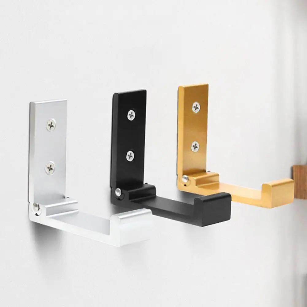 

Stable 6Pcs Fashion No Rust Wall Practical Hooks Space Aluminium Folding Hook Durable for Closet