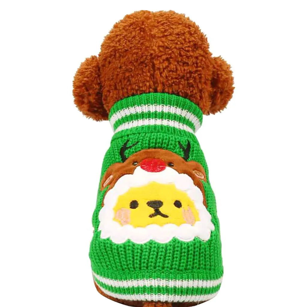 Новый модный теплый Рождественский свитер для домашних животных осенне-зимняя