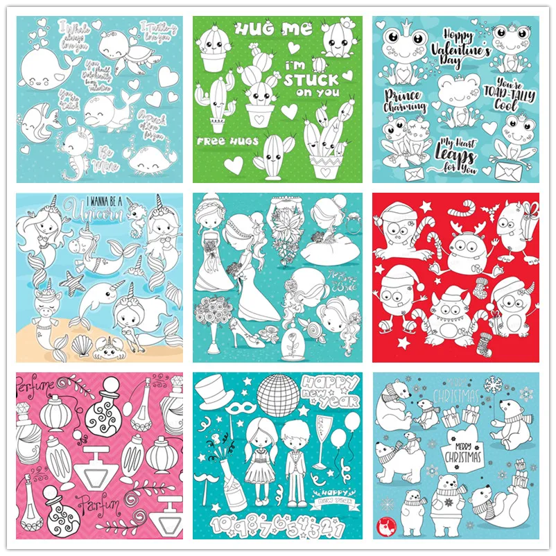 Картонные прозрачные штампы для скрапбукинга/декоративного фотоальбома | Дом и