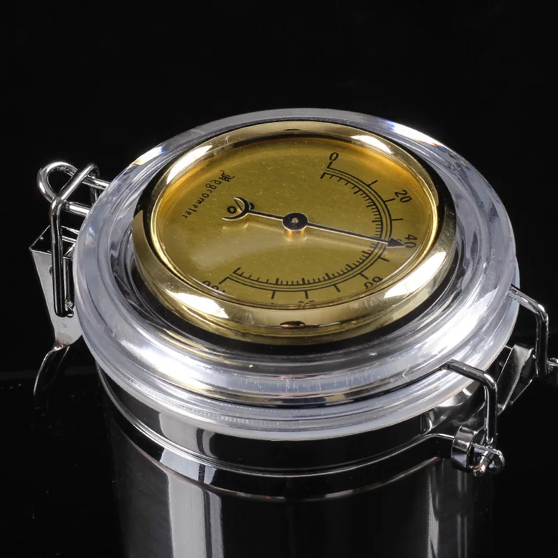 Круглая банка для табака хьюмидор сигар контейнер из нержавеющей стали