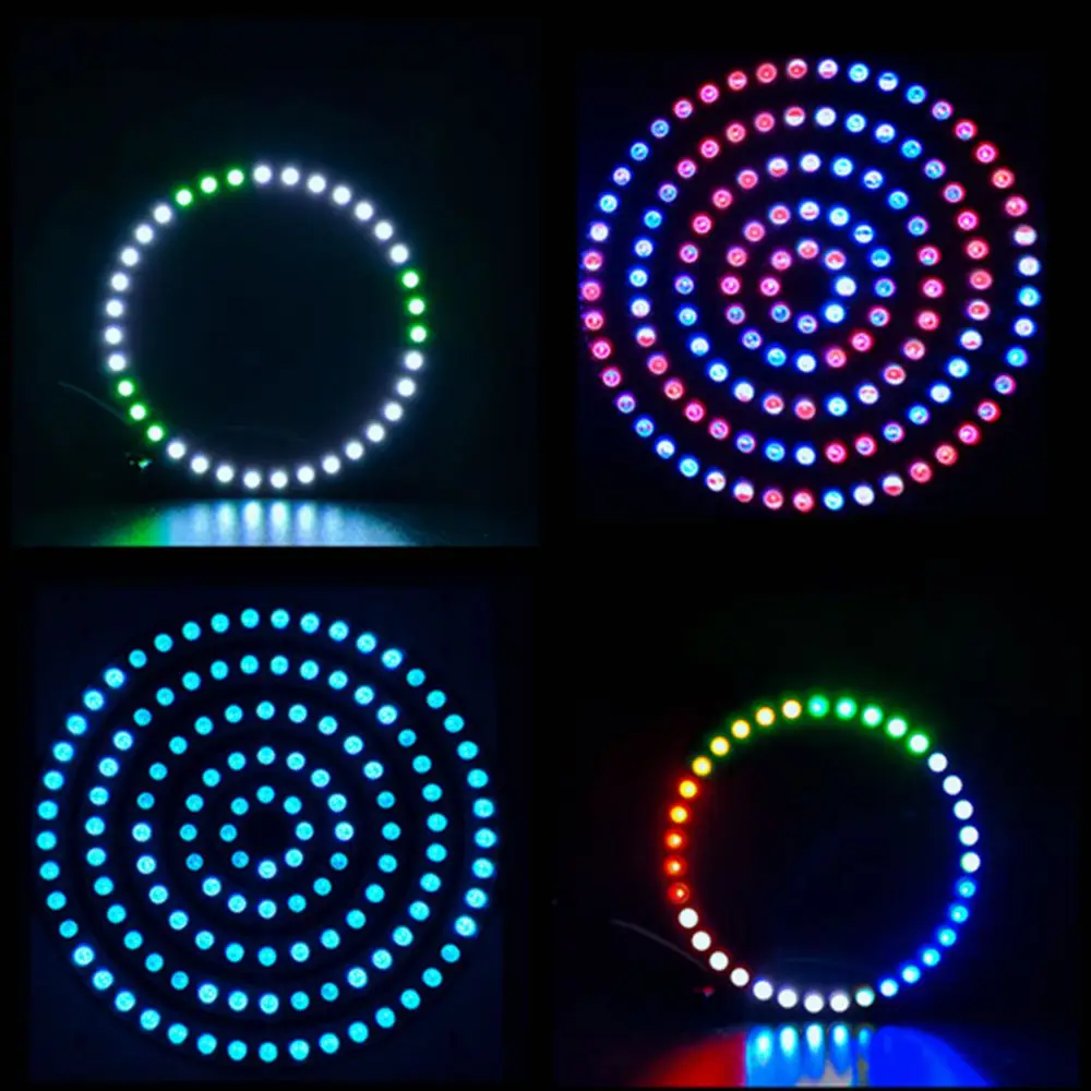 

WS2812B Led Ring 8/16/24/35/45 Lamp-Beads 5050 RGB Led Individual Addressable WS2812 IC Built-in Module Pixel Led Strip Lights