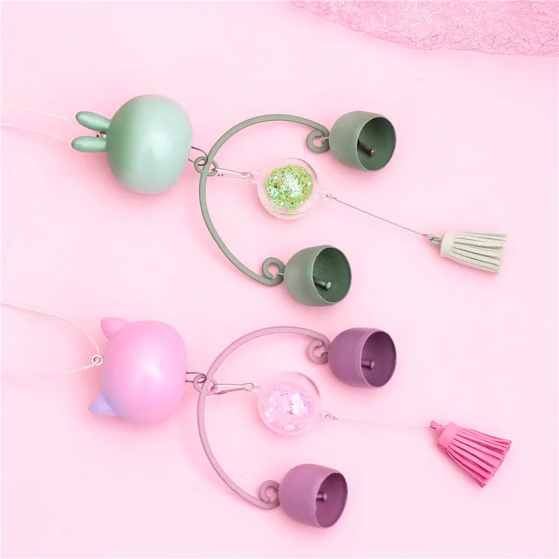 Cute cat wind chimes Japanese style iron chime door hanging ornament bell pendant student housewarming birthday gift | Дом и сад