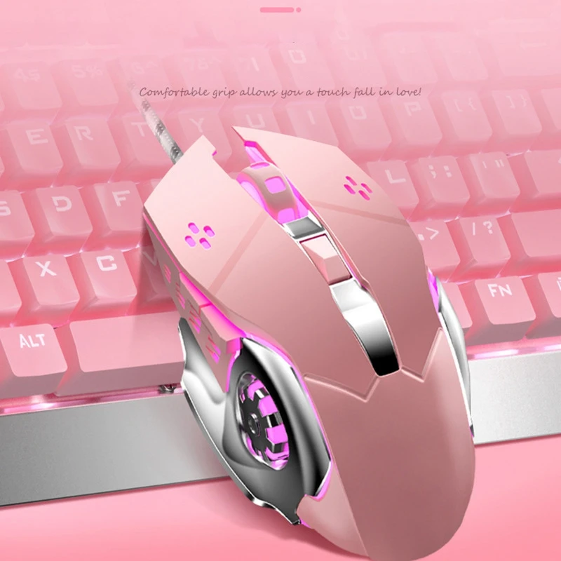 

Gaming Keyboard ,104-Key Waterproof Keyboard for X10 Steampunk Cute Pink Real Mechanical Keyboard