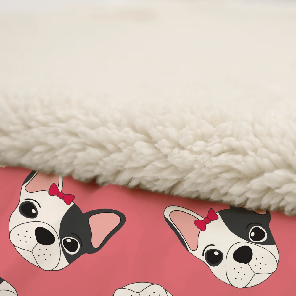 Флисовое одеяло для мопса домашних животных двухстороннее детей мальчиков и