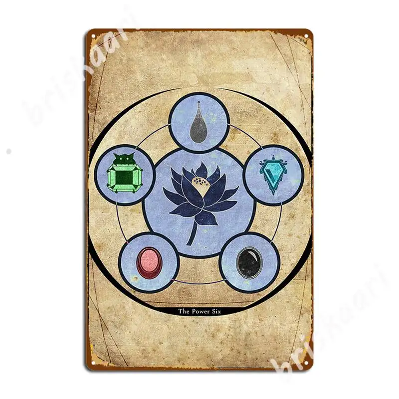 

The Power Six Metal Signs Bar Cave Plaques Cinema Garage Decoration Tin sign Posters