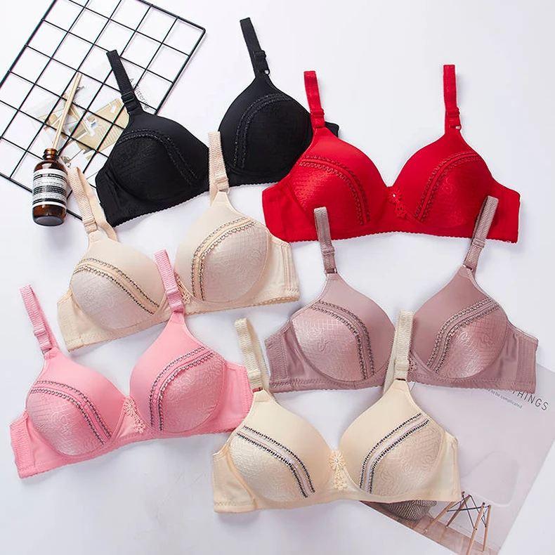 Новые женщины Bralette нижнее белье Толстый Padded Super Push вверх Бюстгальтер Сексуальная белья Беспроводные бюстгальтеры Хлопок Pluz Размер 36-42 B C Кубок