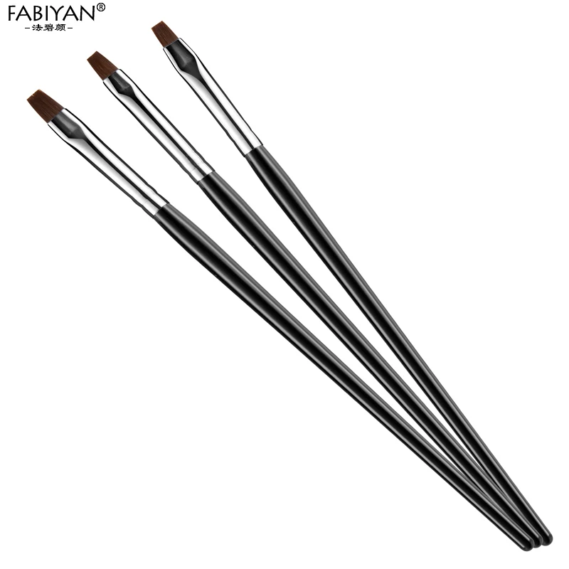 Кисть для рисования по французскому маникюру 3 шт./компл.|nail art painting brush|pen acrylicart