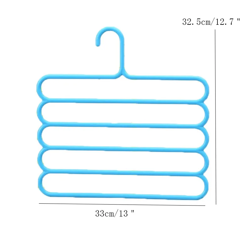 

Multifunctional Five-Layer Trouser Hanger Drying Rack Creative Modern Home Wardrobe Bathroom Candy Color Plastic Tie Drying Rack