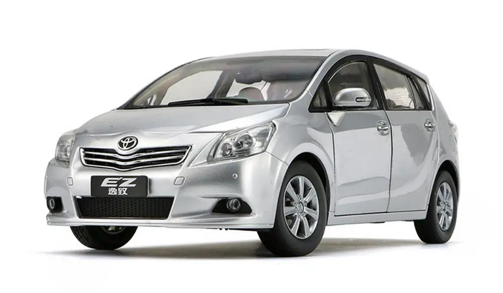 

1/18 Scale TOYOTA EZ VERSO Silver Diecast Car Model Toy Collection Gift