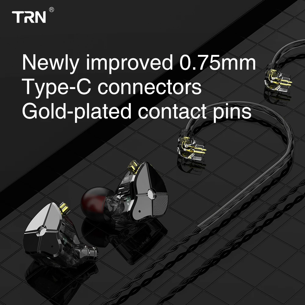 AK TRN ST1 1BA + 1DD гибридные металлические наушники вкладыши IEM HIFI DJ монитор спортивные