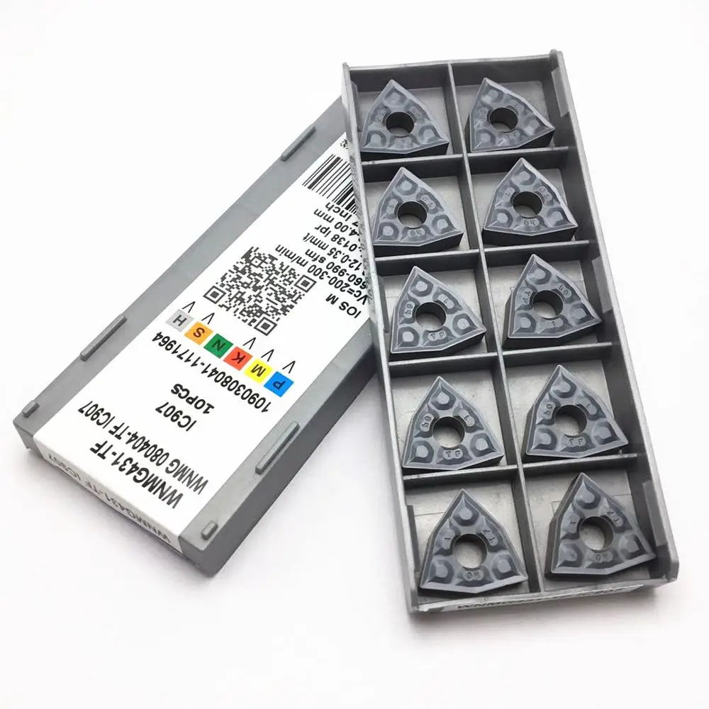 Токарный инструмент твердосплавный токарный резец WNMG080404 TF IC907 / IC908 WNMG080408