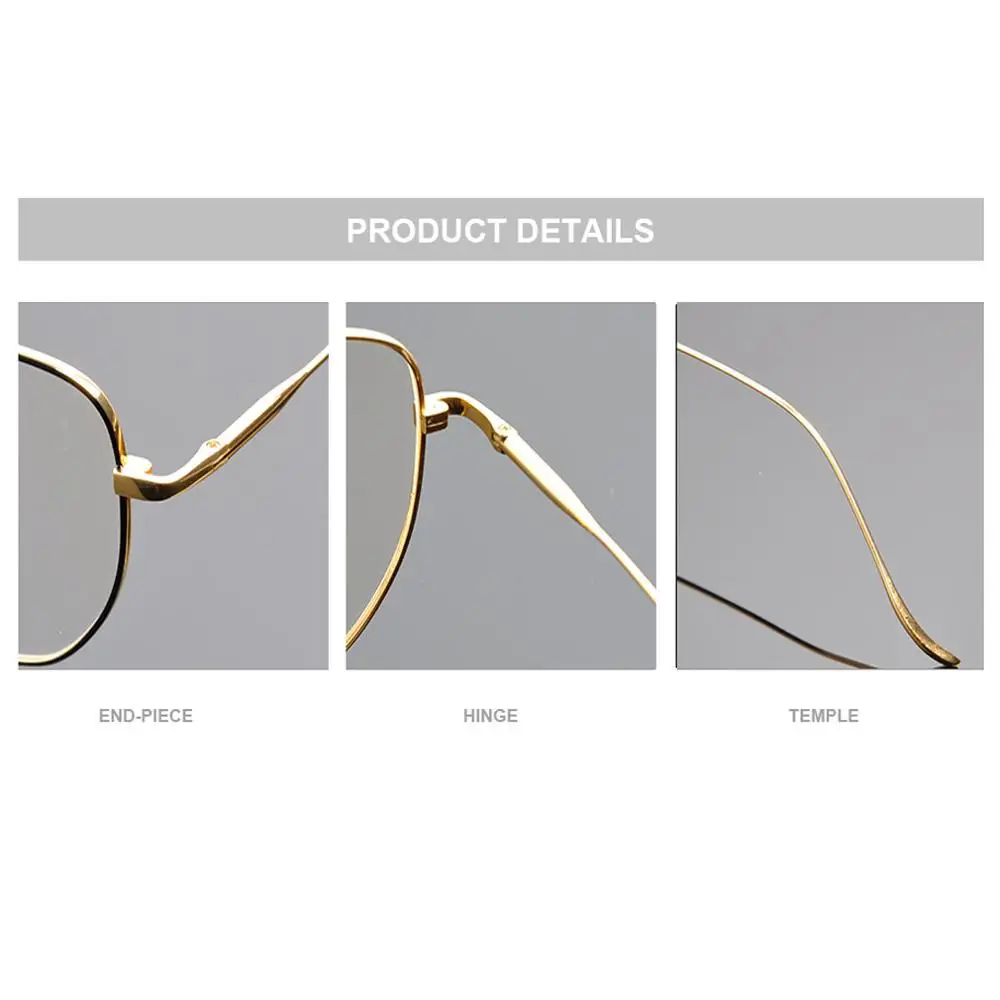 Геометрические очки из чистого титана 100% оправа для очков с полным ободком