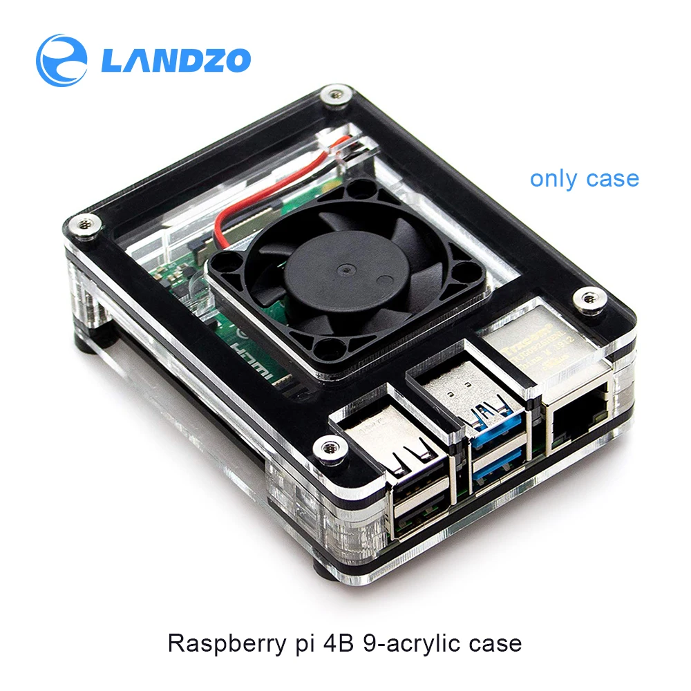 Совместим с чехлом Raspberry Pi 4 новый чехол 9 слоями разработанный для Model