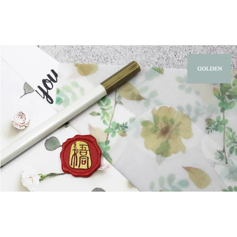 Gold Pen 1 шт. цветная ручка для восковой печати, штамп, маркер, ручка для украшения восковой печати, металлический золотой цвет, ручка, металлическая Трассировка, ручка, 11 цветов - Цвет: Gold Pen