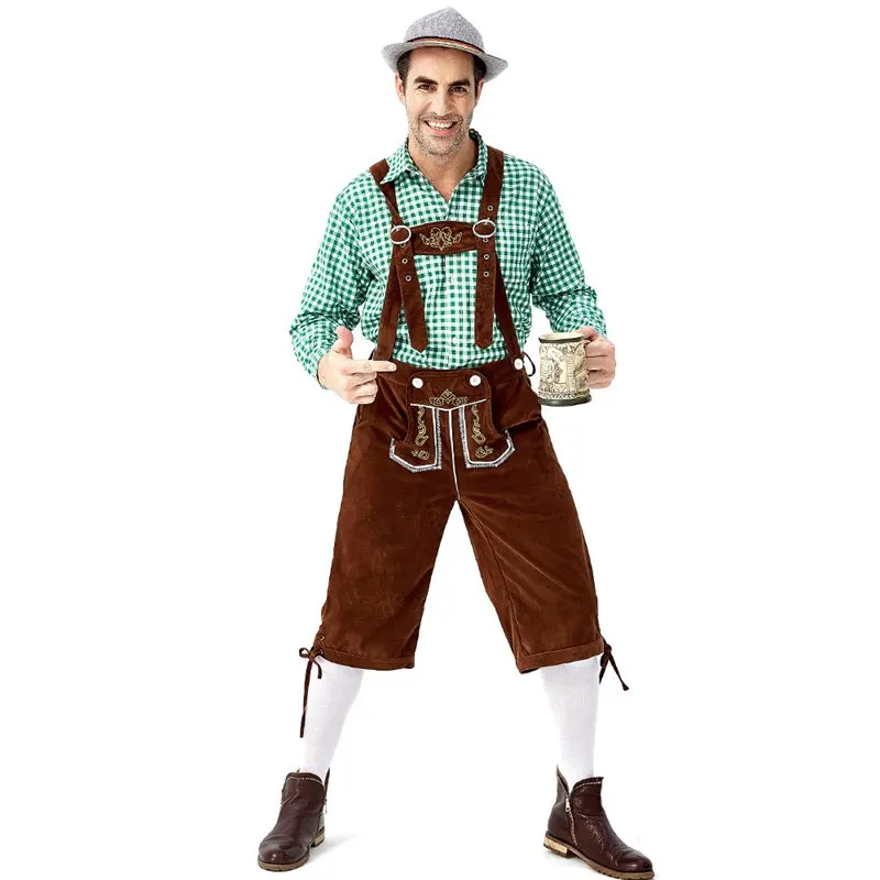 Немецкий пивной фестиваль октоберфест Lederhosen косплей костюмы мужская одежда