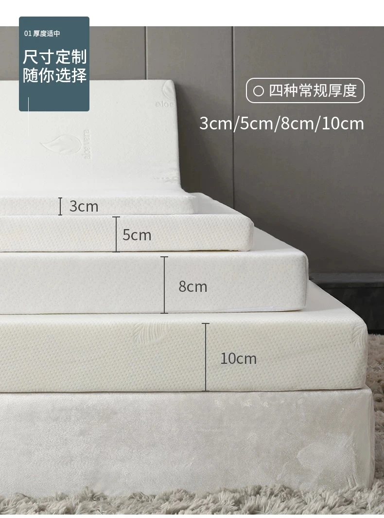 

Customize 3/5/8/10cm thickness mat King Queen Full Twin size Tatami Slow Rebound foam mattress Medium soft For healthy sleep