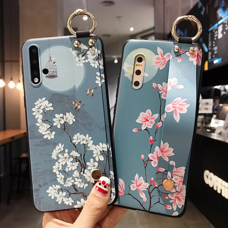 Чехол Retra с цветочным ремешком для телефона iPhone 12 Pro Max Mini 11 6 6S 7 8 Plus X XR XS