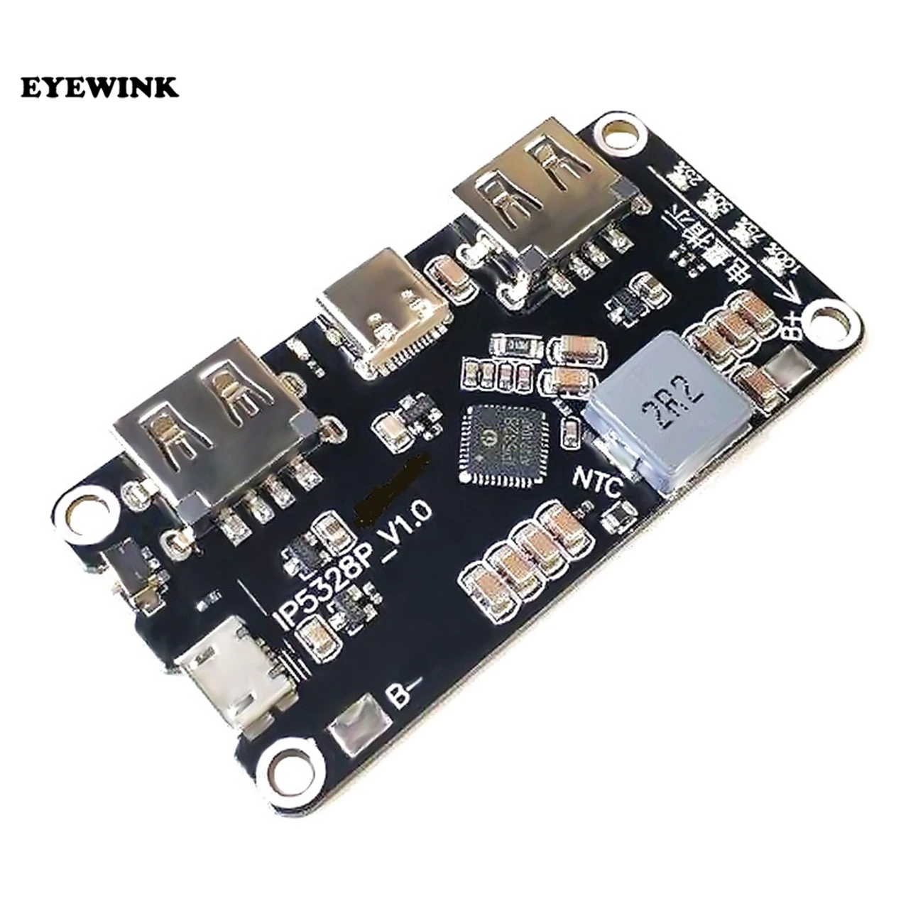 IP5328P Dual USB 18650 Батарея Зарядное устройство сокровище usb кабель типа c 3 7 V 5V 9V 12V Step up