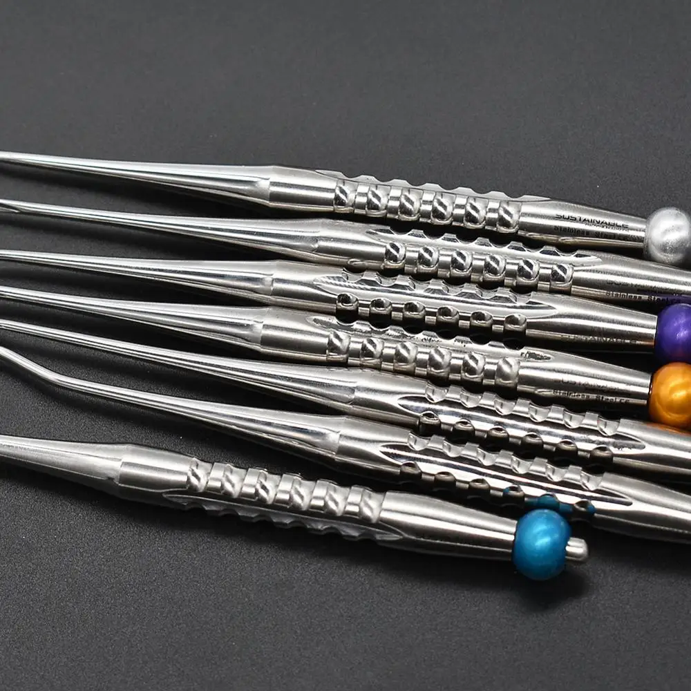 7pcs Tooth Extracting Forceps Set Tooth Elevator Dental Extraction Root Minimally Invasive Tooth Extracting Forceps Lever