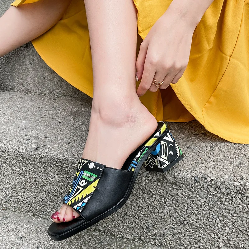 FEDONAS/разноцветные босоножки из натуральной кожи для девочек Выразительные