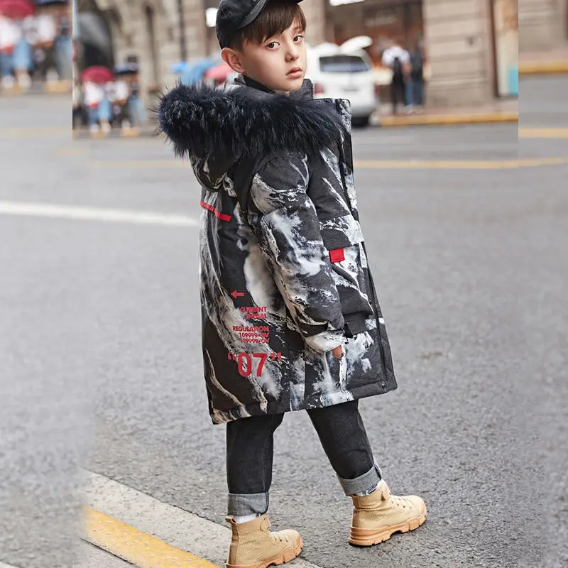 От 10 до 12 лет для мальчиков подростков с камуфляжным принтом меховой подкладкой