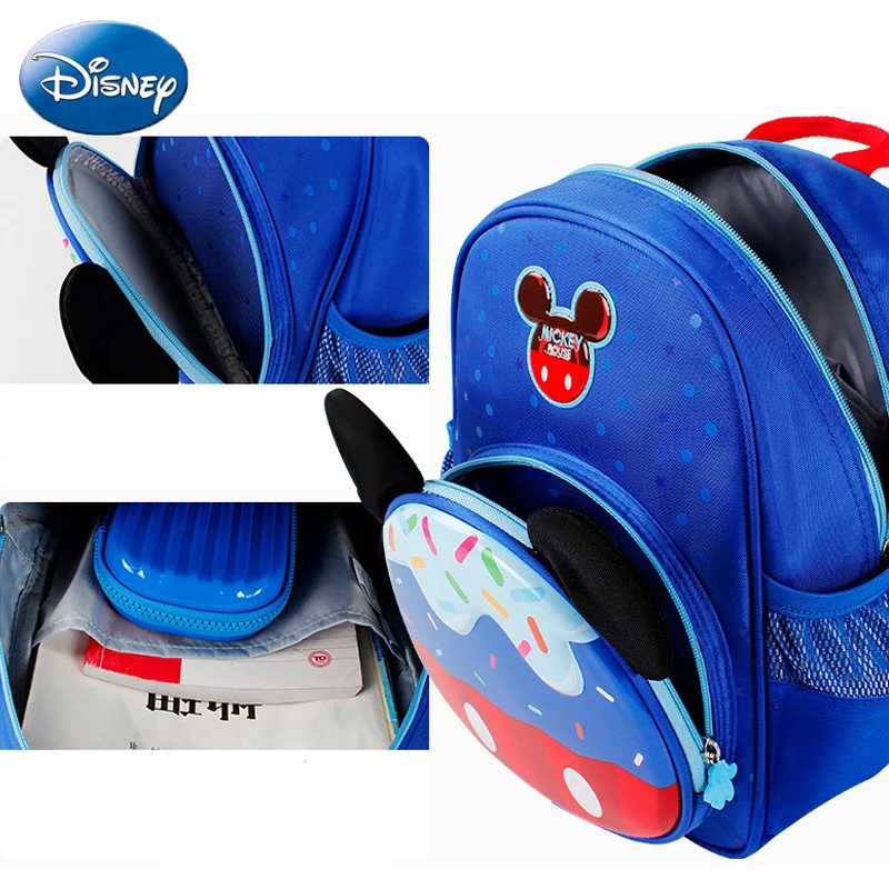 Disney Детский рюкзак Микки и Минни Маус Мышь Новинка для девочек мальчиков Детская