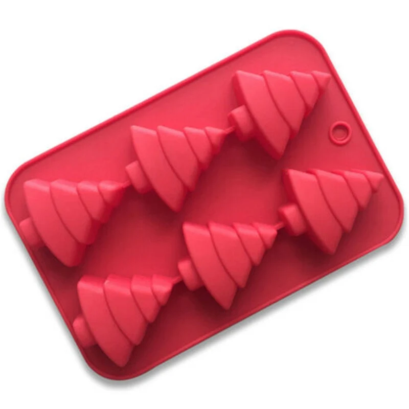 Christmas Tree Silicone Cake Chocolate Baking Mould Soap Jelly Ice Tray Wax Mold Tool DIY mold | Дом и сад
