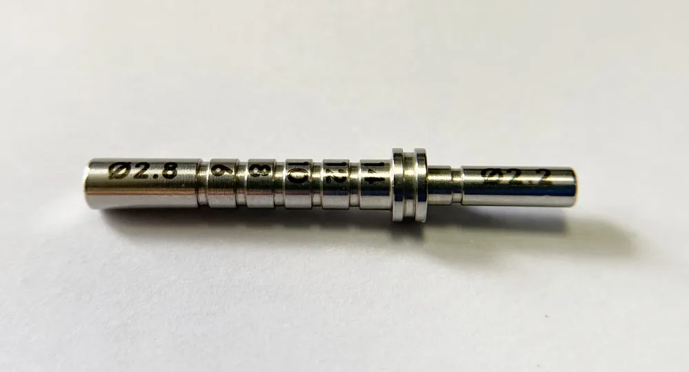 Φ 2 2-φ 8 инструмент для измерения глубины зубов балансировочный стержень