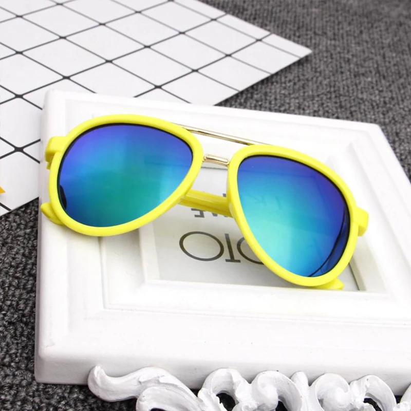 

Vintage Pilot Boy Girls Kids Sunglasses Brand Designer Children Sun Glasses Oculos De Sol Gafas Lunette De Solei