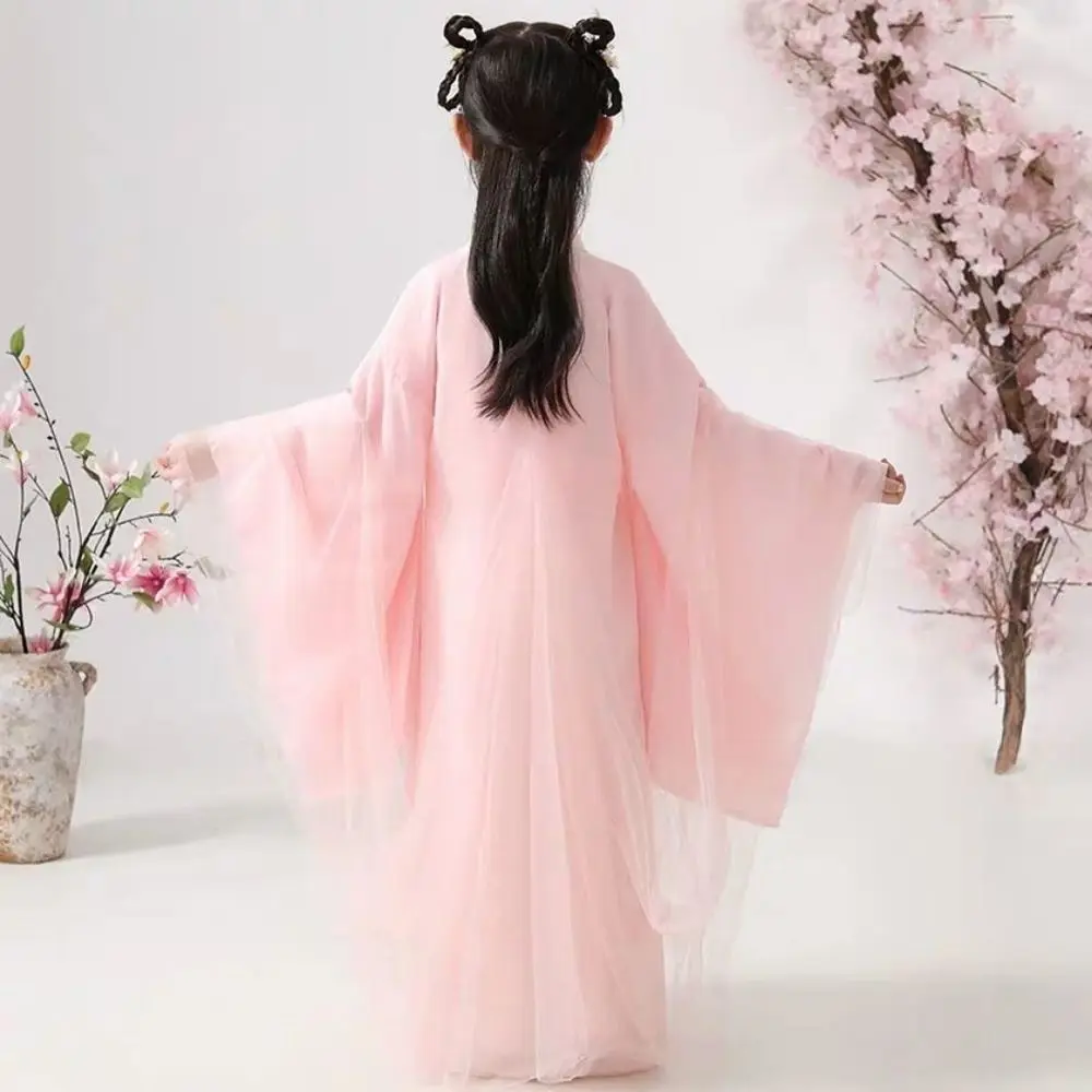 

Ancient Chinese Costume Child Kid Fairy Dress Cosplay Hanfu Folk Dance Performance Clothing Chinese Traditional Dress for Girls