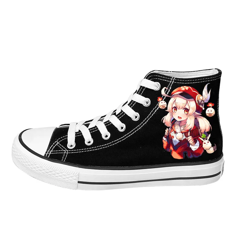 

Paimon/Klee cos Genshin Impact anime shoes canvas Autumn winter plus cashmere student high-help shoes casual men and women