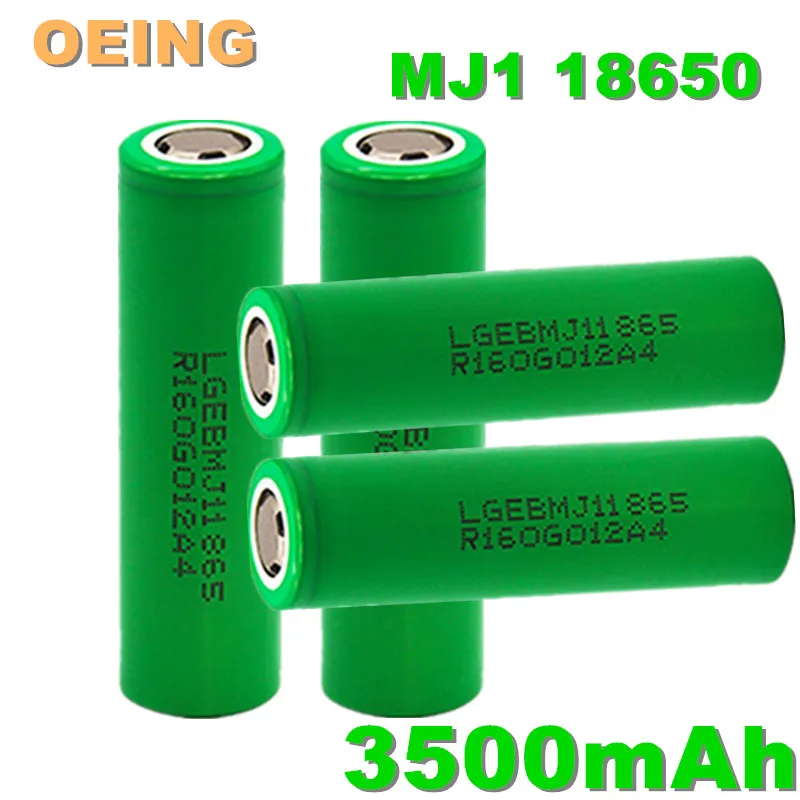 

100% New 18650 Battery 3.7v 3500mah INR18650 LG MJ1 1865 10A Discharge for LG Rechargeable Li-ion Batteria