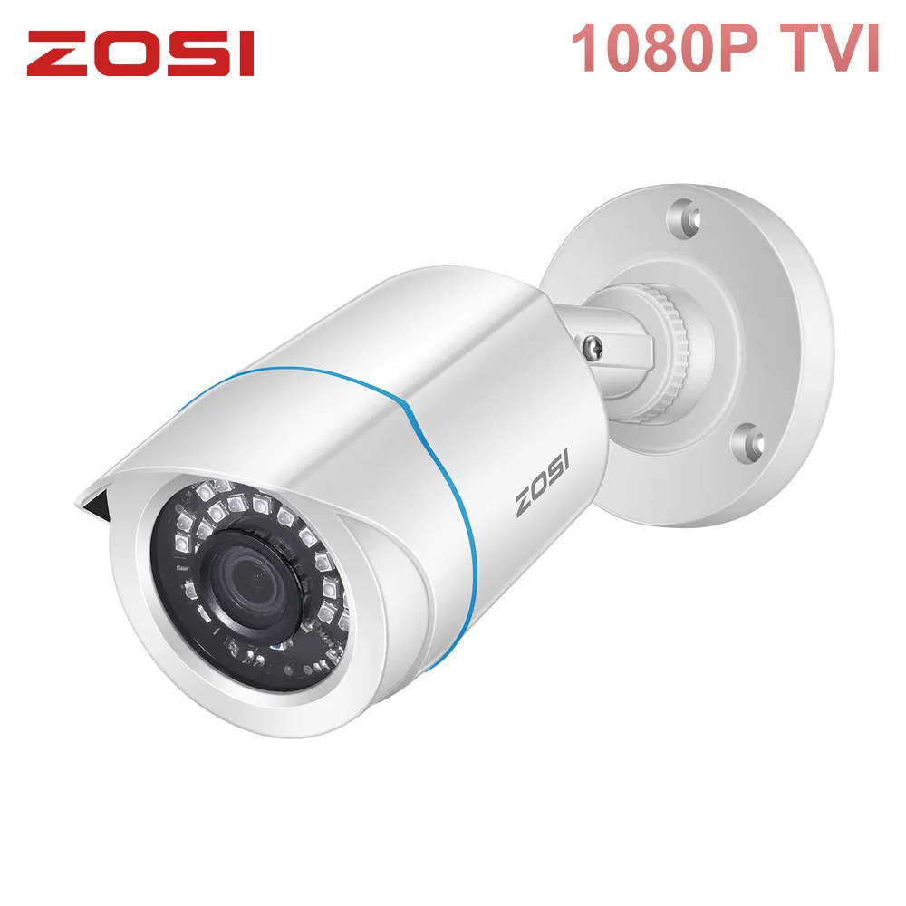 ZOSI 1080 P видеонаблюдения 2MP TVI Камера ИК-Водонепроницаемый Крытый CCTV Системы