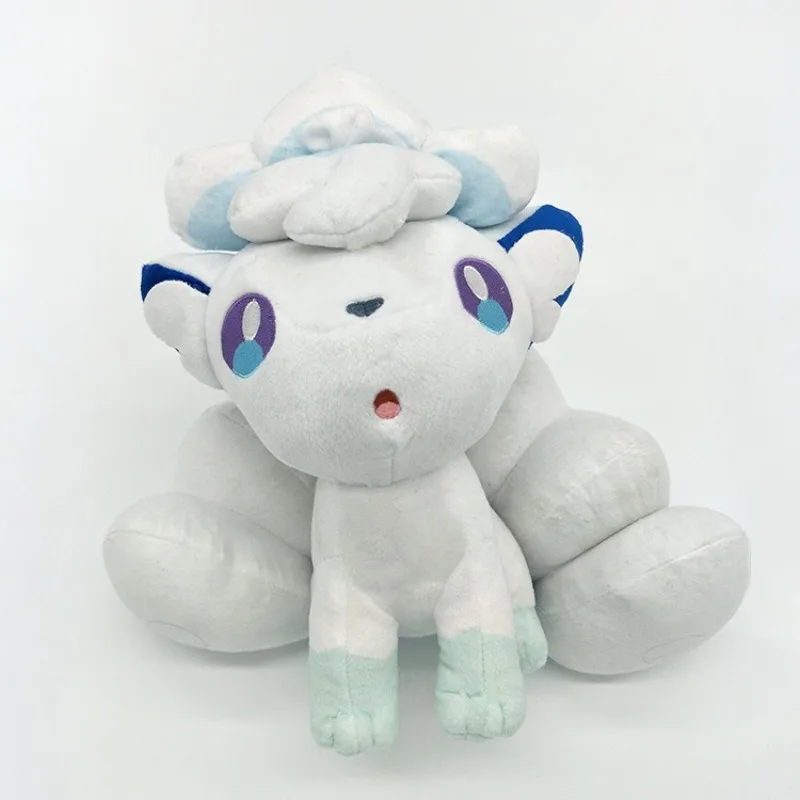 

Genuine Kawaii 25 CM Pokemon White Ice Six Tailed Fox Plush Doll Pokemon Cute Toy Plush Gifts