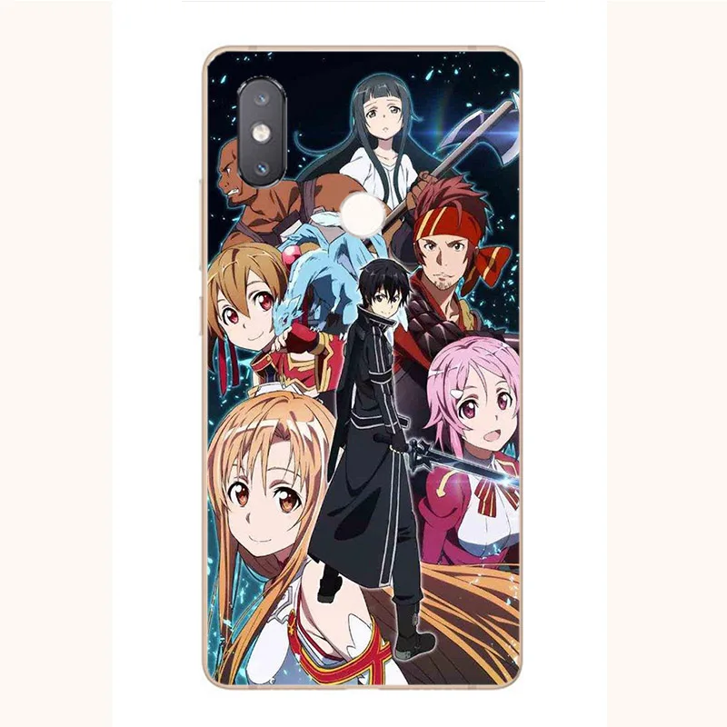 Мягкий чехол Sword Art Online для Motorola Moto X4 G8 One Action Macro Power Zoom Vision Hyper Fusion Edge C Plus Lite