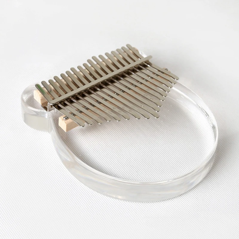 17 ключей милый калимба акриловый кристалл кончики пальцев большой палец пианино