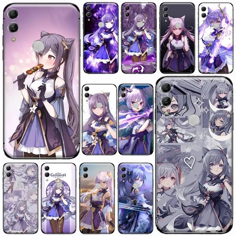 

genshin impact keqing game Phone Case For Huawei honor Mate P 10 20 30 40 Pro 10i 9 10 20 8x Lite Y91C V17 6.38 6.44
